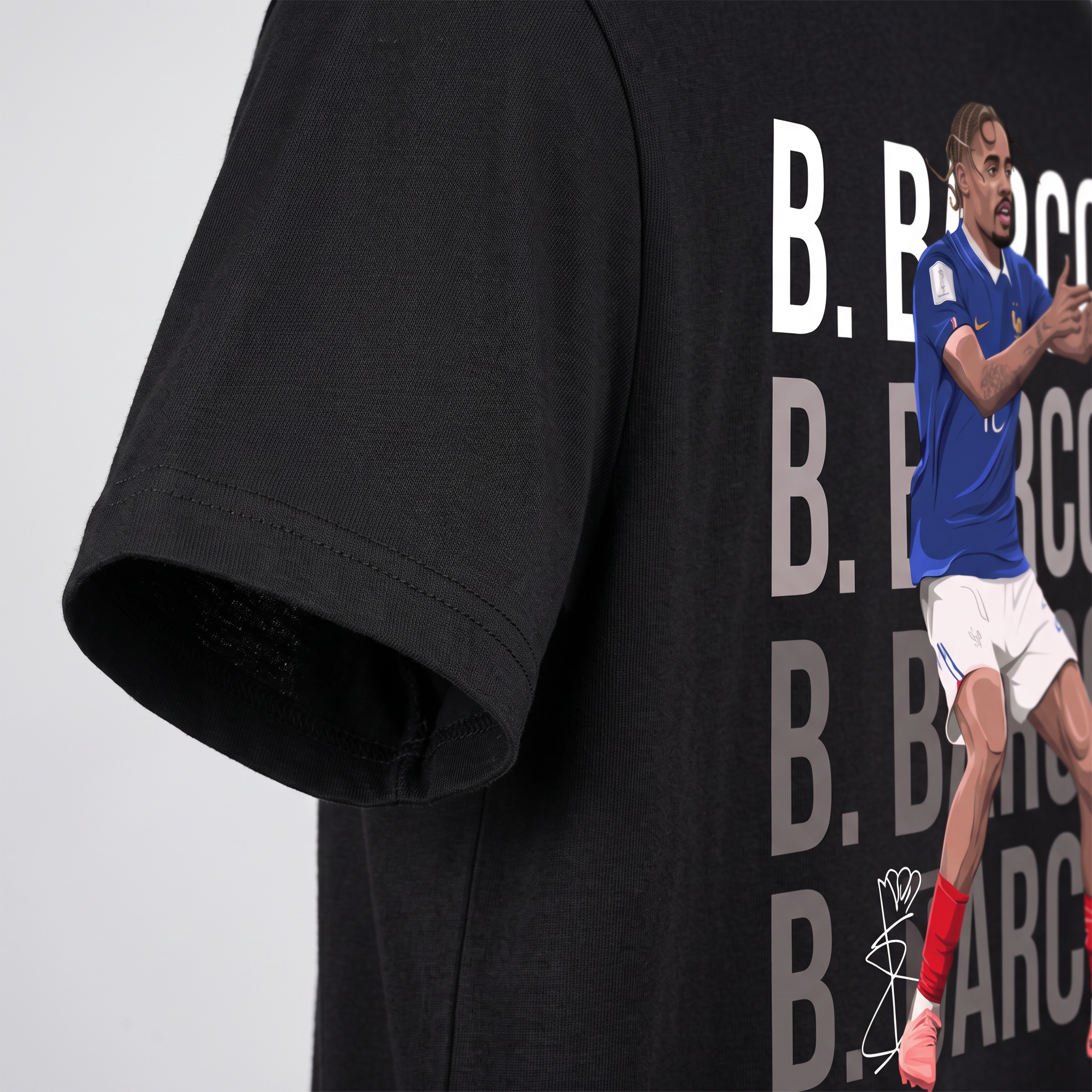 Bradley Barcola France World Cup 26 Home Shirt