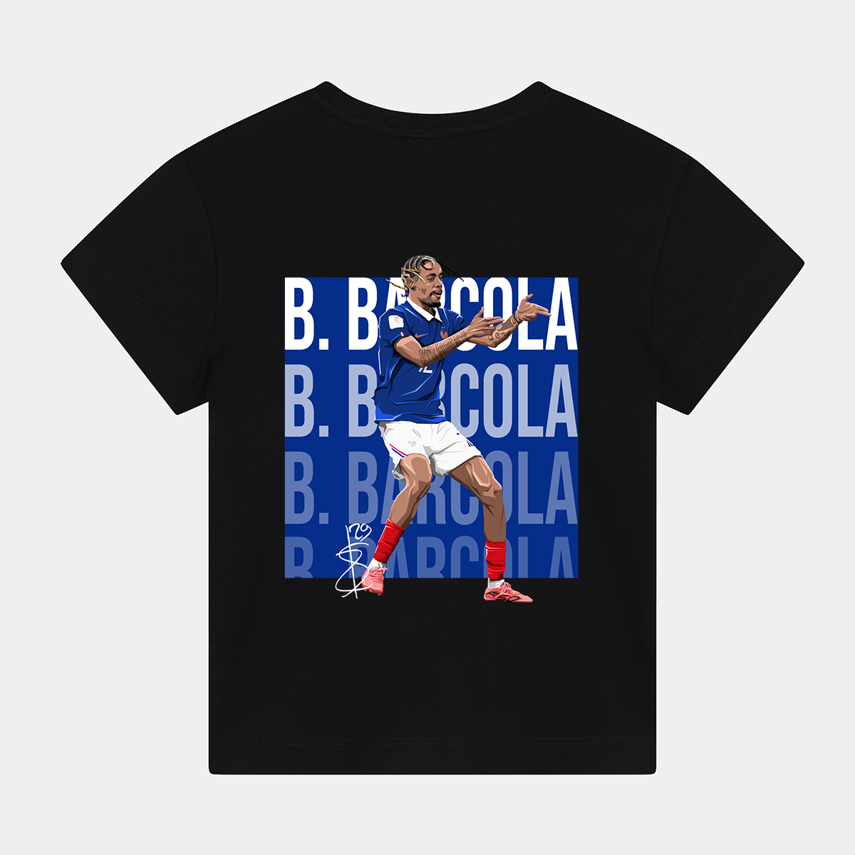 Bradley Barcola France World Cup 26 Home Shirt