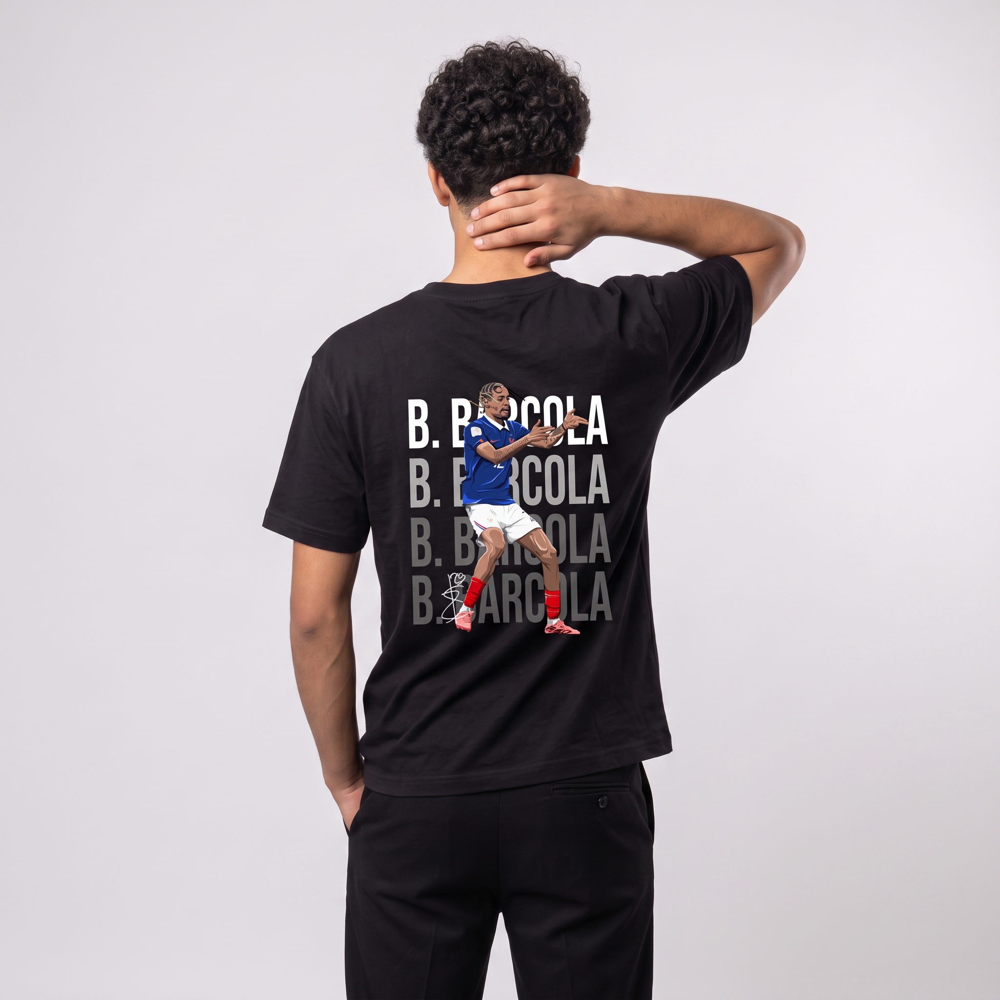 Bradley Barcola France World Cup 26 Home Shirt