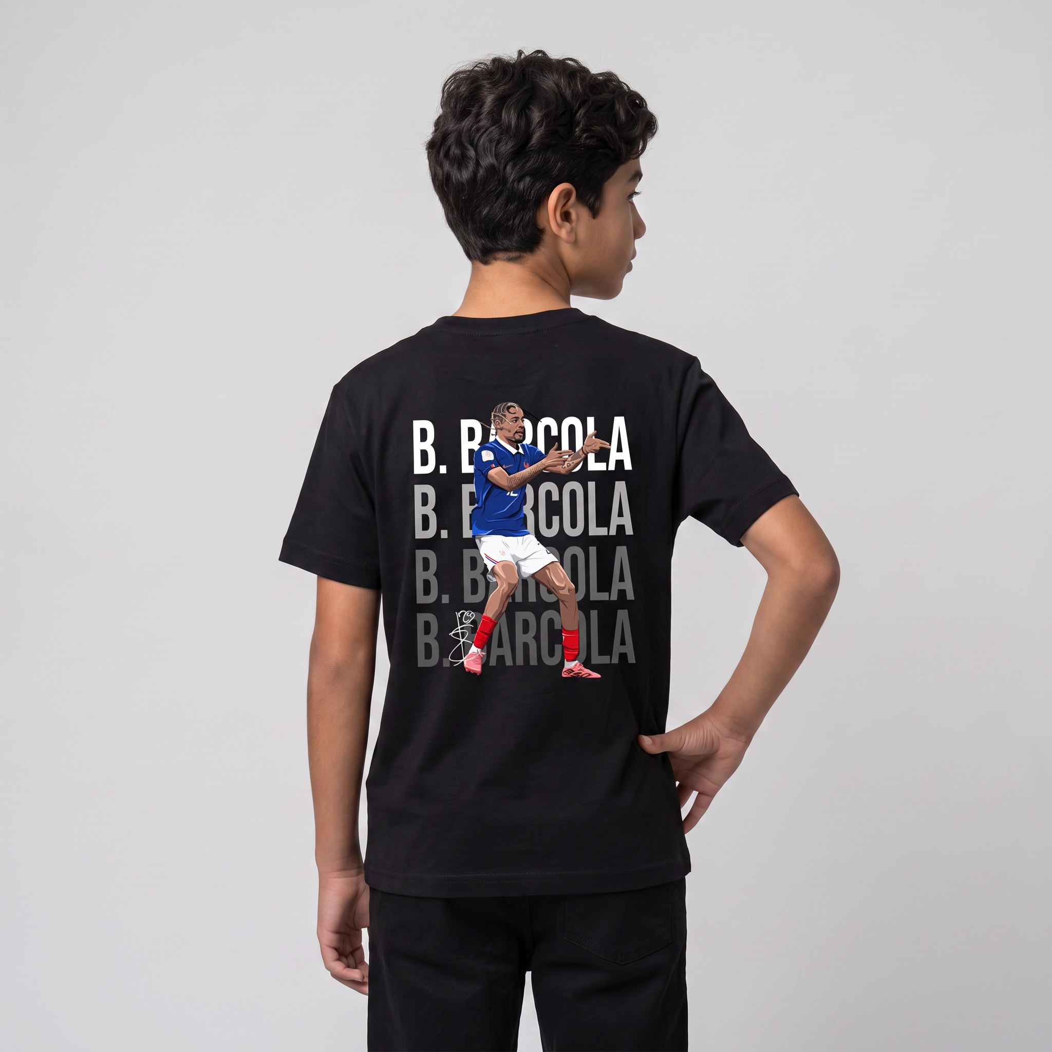 Bradley Barcola France World Cup 26 Home Shirt