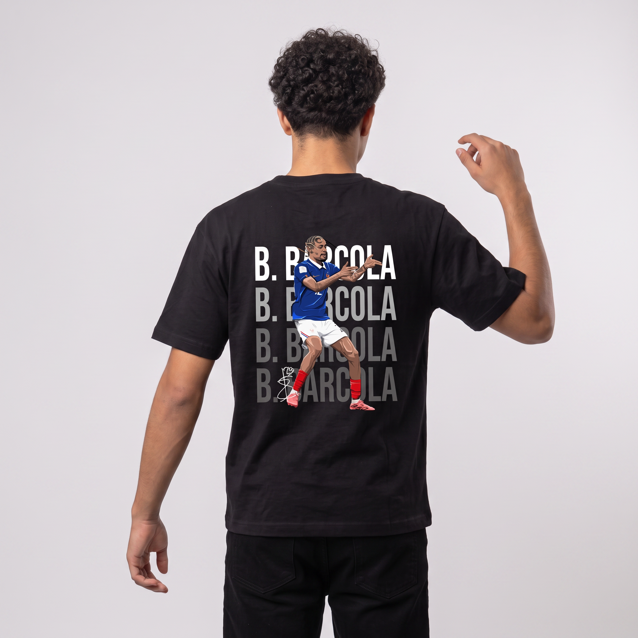 Bradley Barcola France World Cup 26 Home Shirt