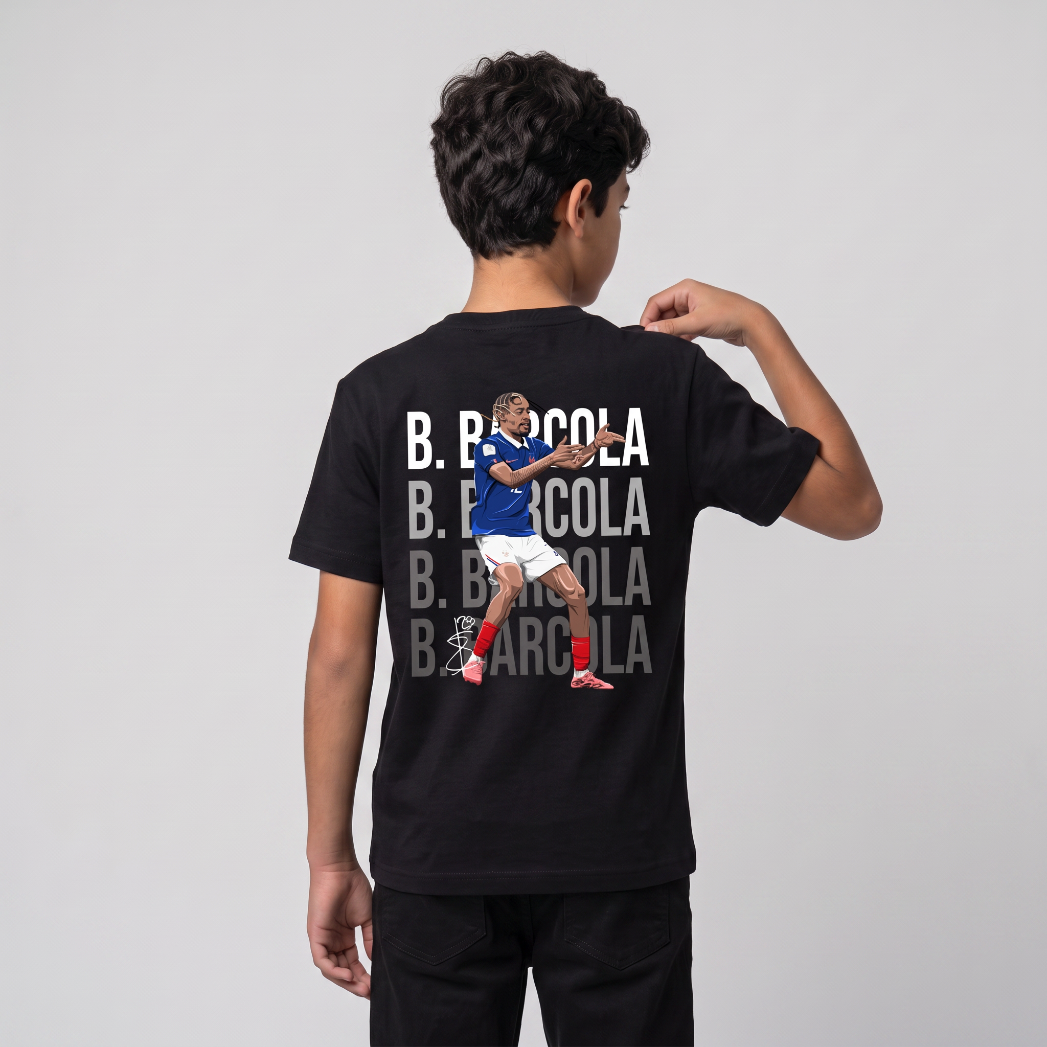 Bradley Barcola France World Cup 26 Home Shirt