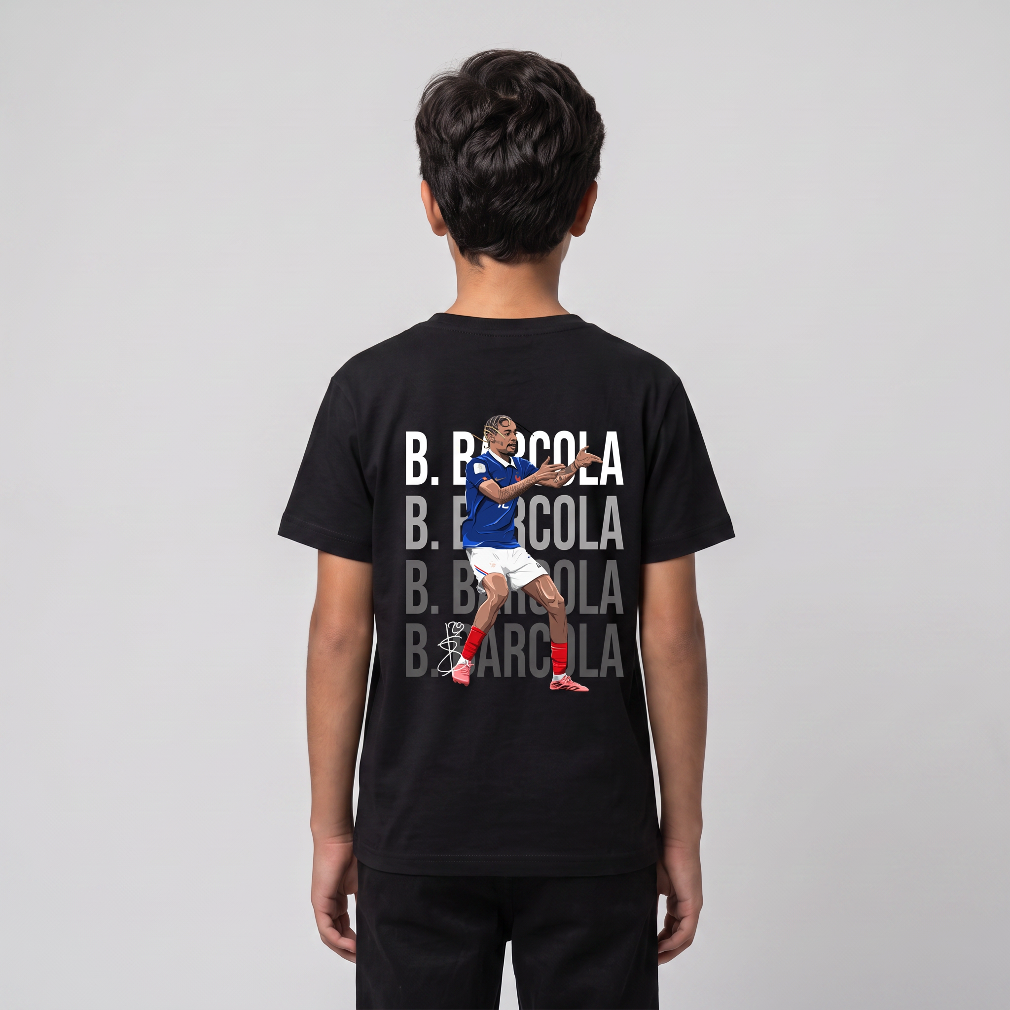 Bradley Barcola France World Cup 26 Home Shirt