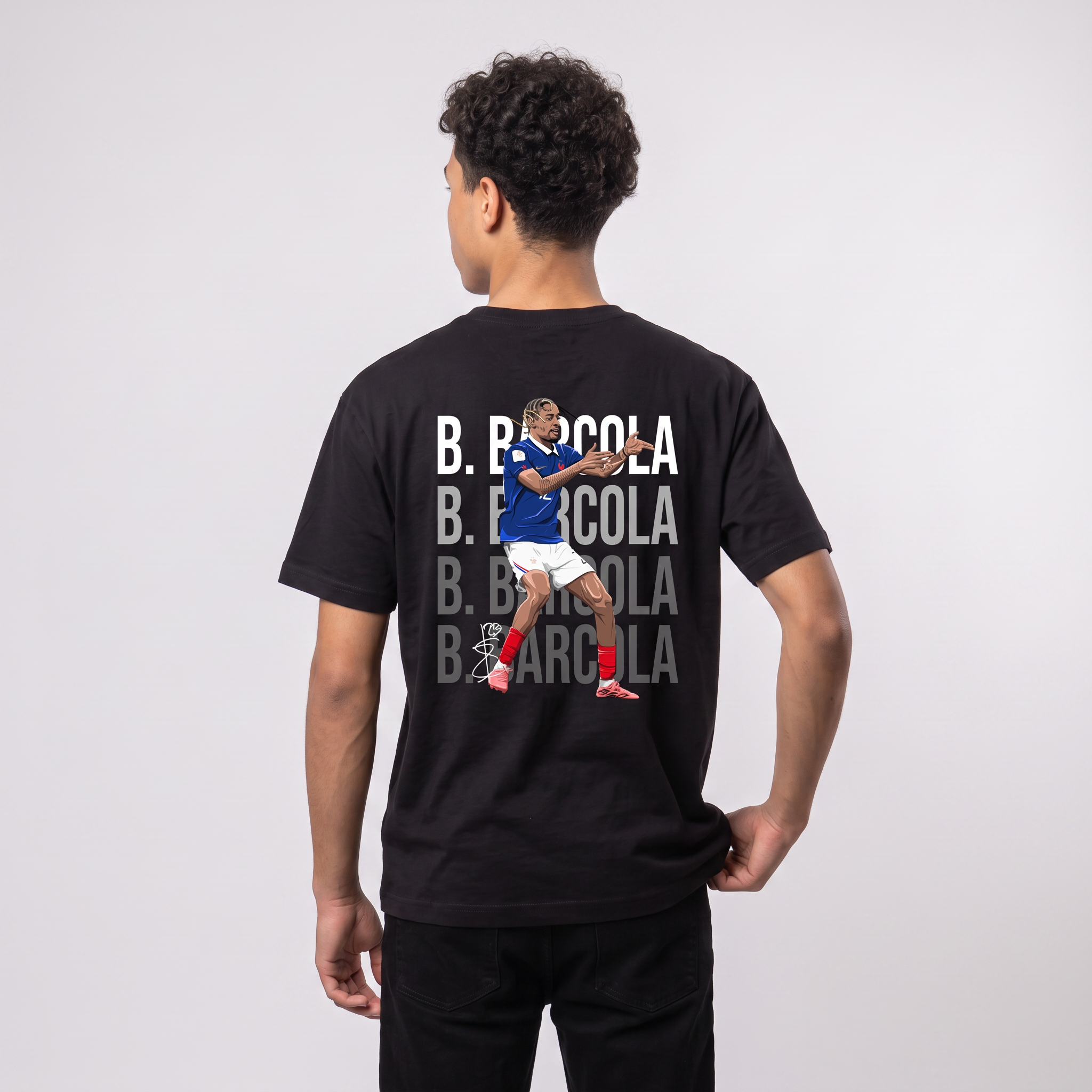 Bradley Barcola France World Cup 26 Home Shirt