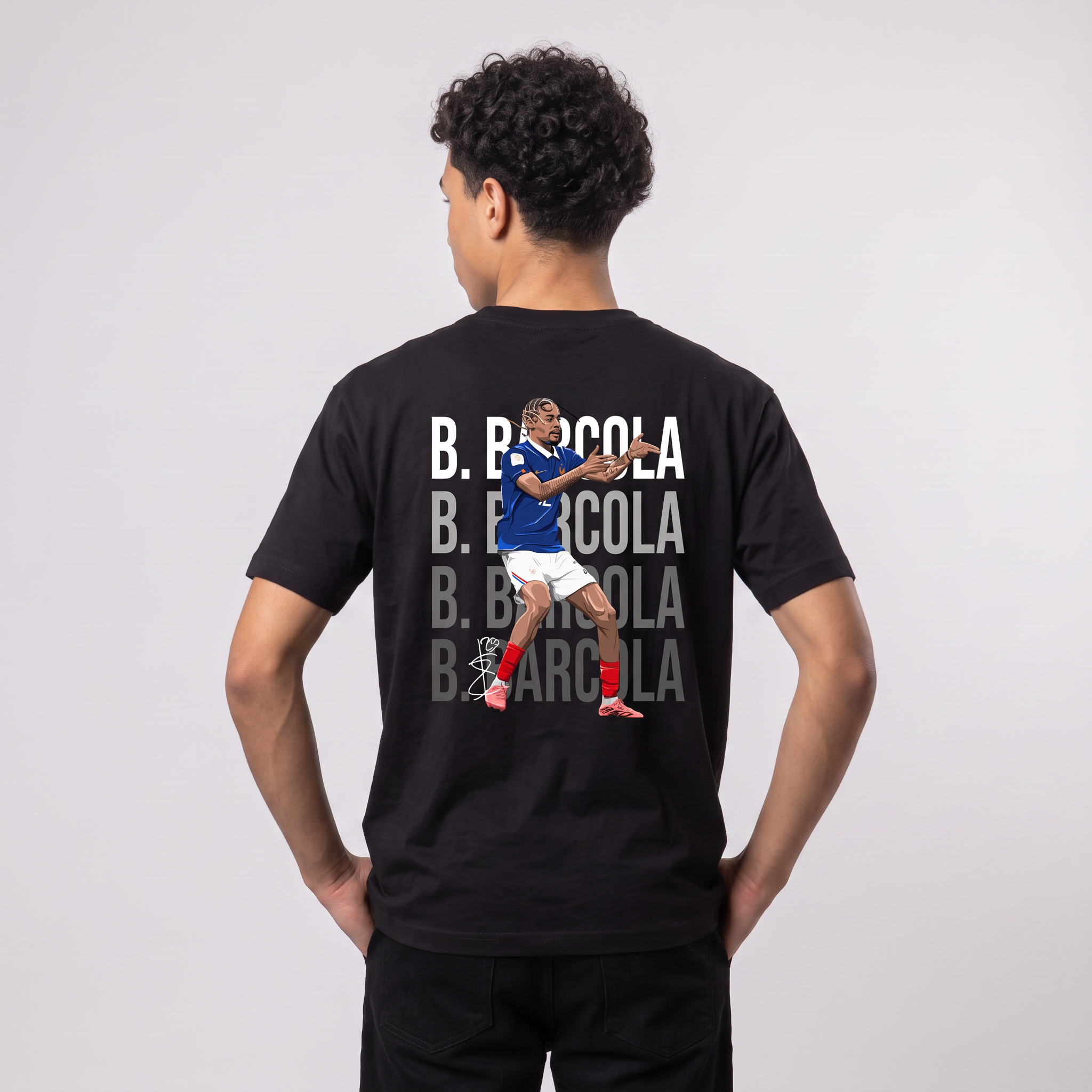 Bradley Barcola France World Cup 26 Home Shirt