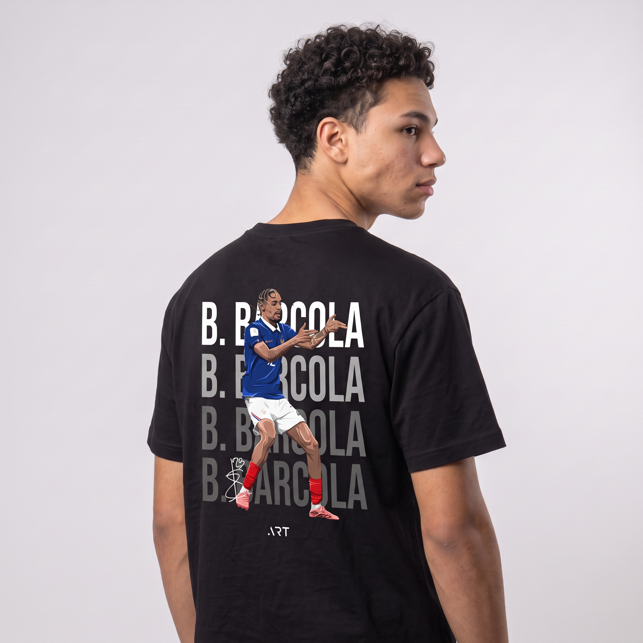 Bradley Barcola France World Cup 26 Home Shirt